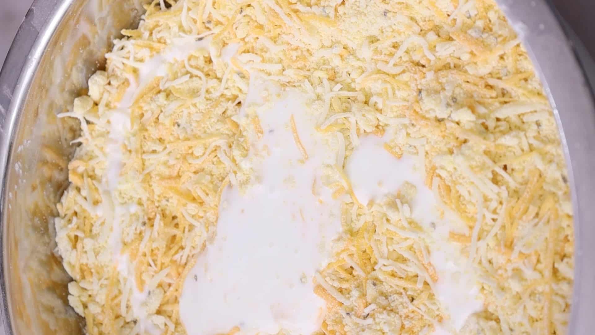 after mixing Gradually mix in buttermilk.