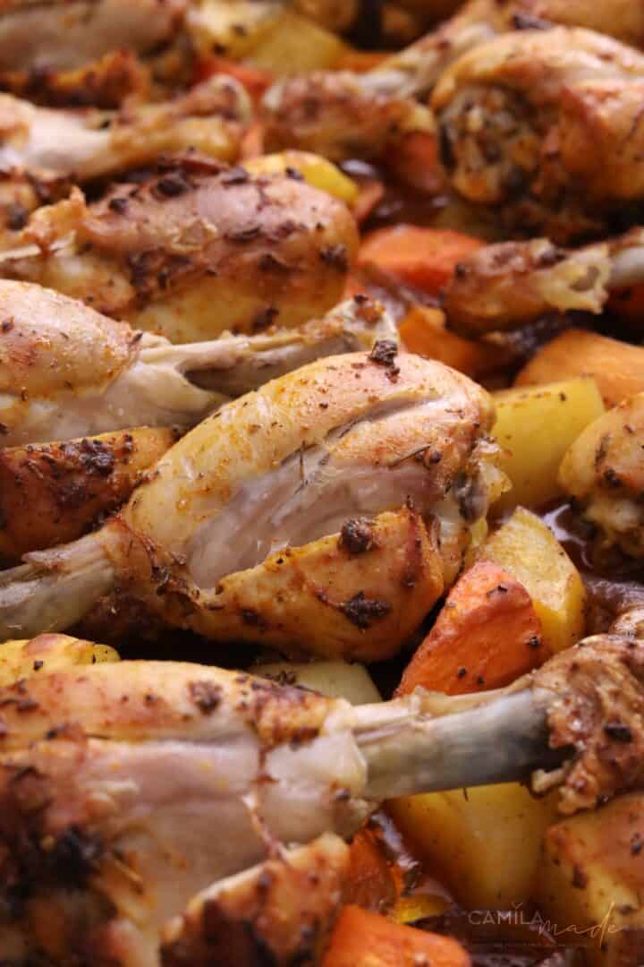 One Pan Roast Chicken and Vegetables