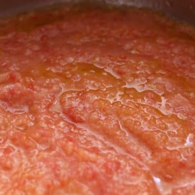 Blended Tomato in the pot