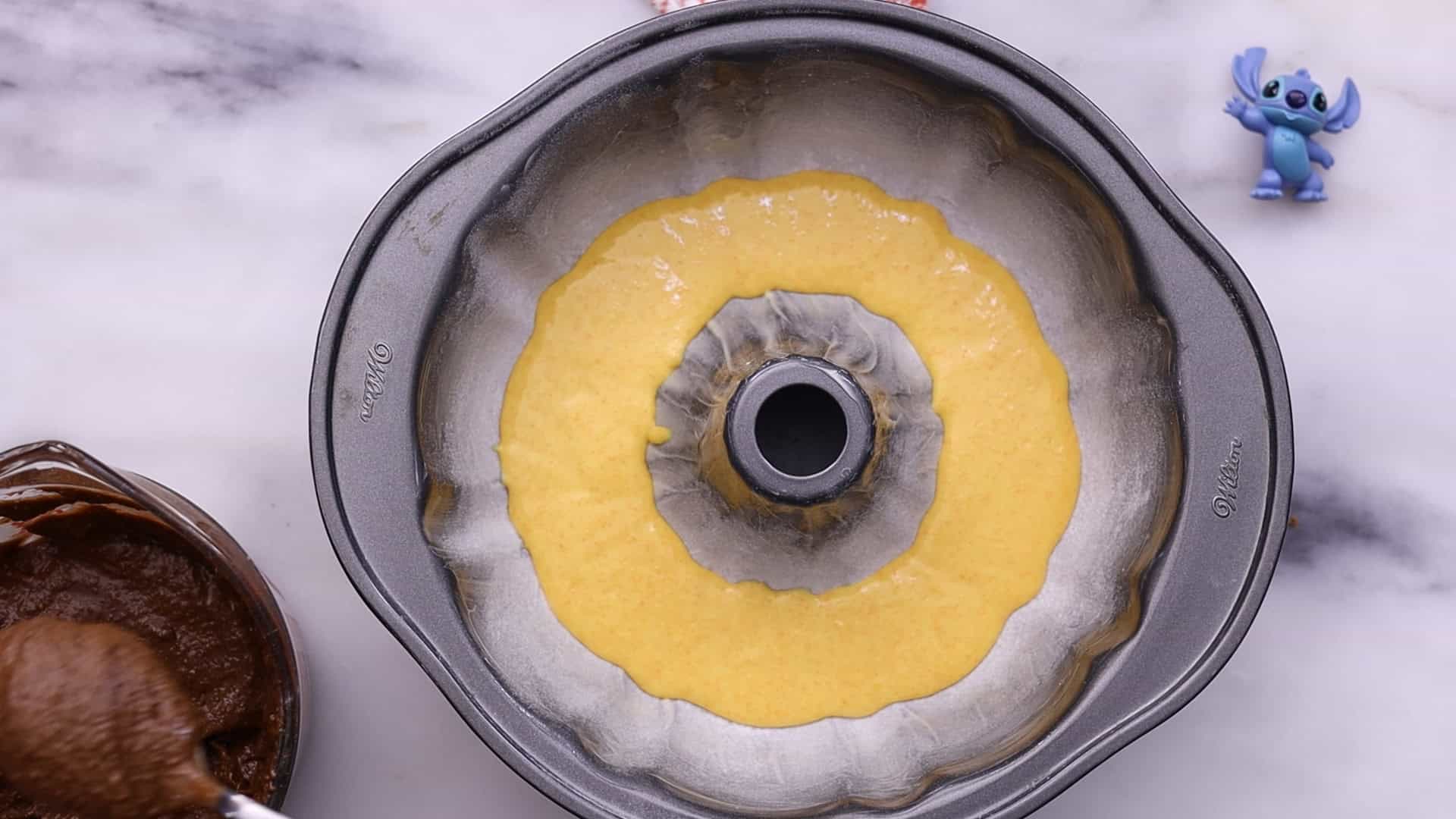 Marble Bundt Carrot Cake 28 Alternate spooning carrot.