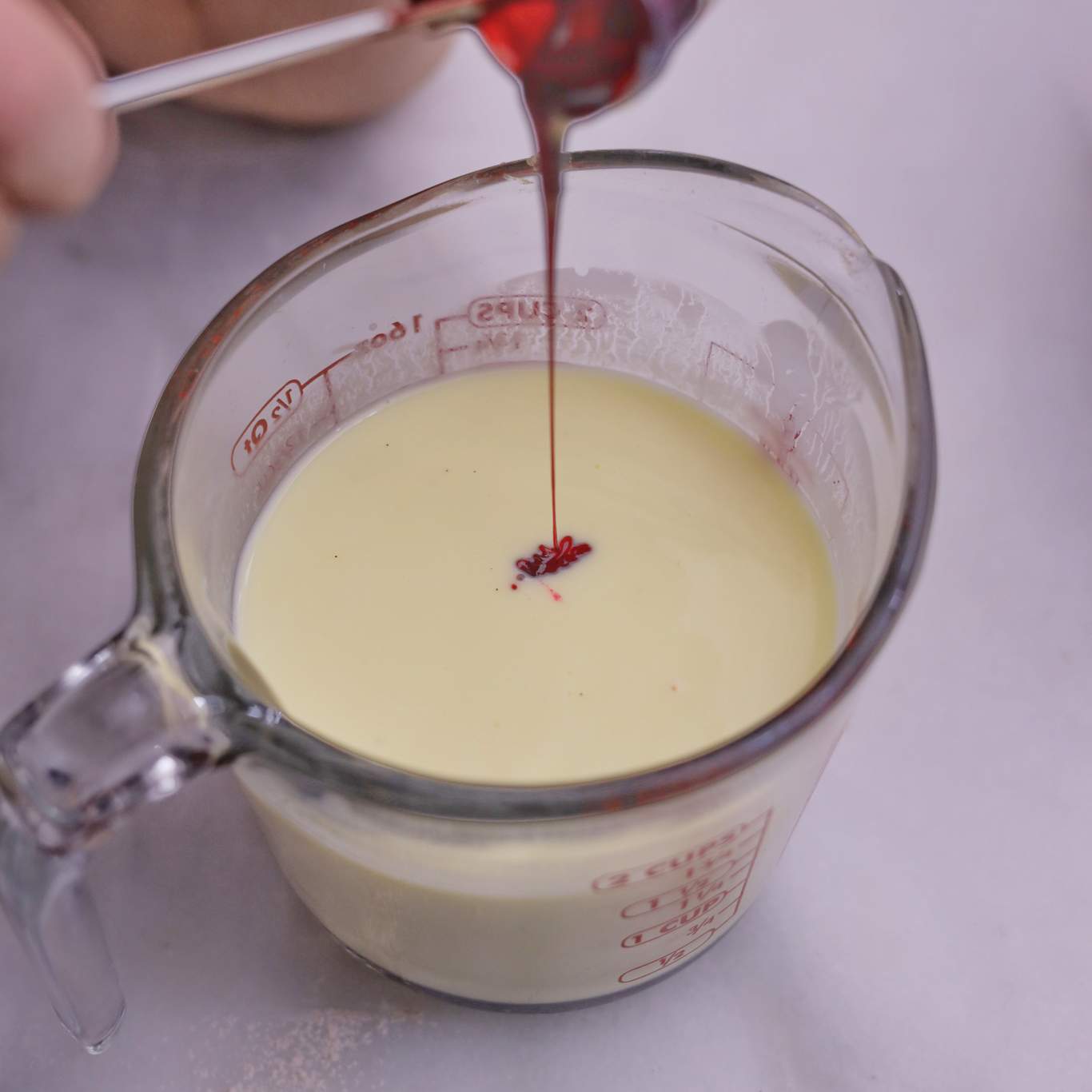 Buttermilk milk with eggs