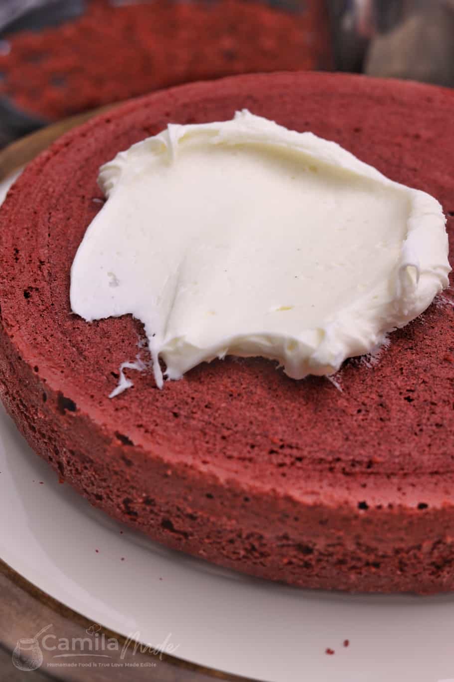 Cream Cheese Frosting on Torta