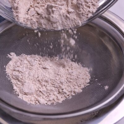 Sifting Cocoa Powder with Flour