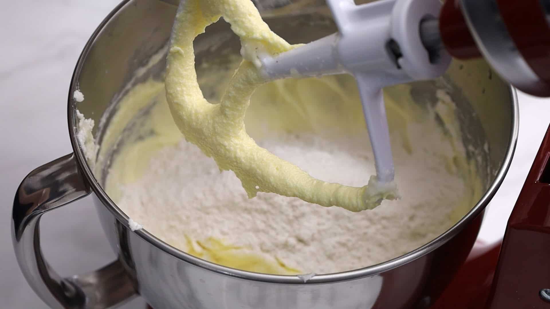 Alternate dry and wet ingredients, mixing until just combined.