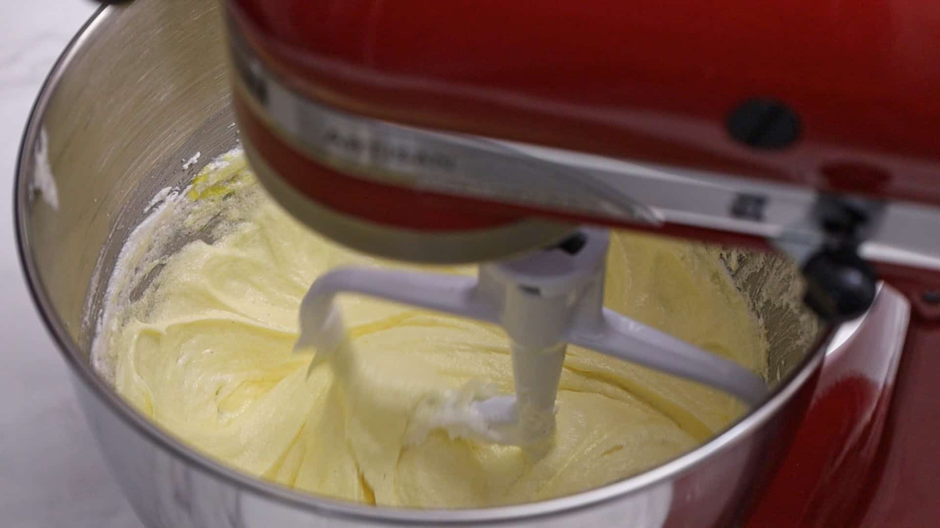 Cream butter, oil, eggs.