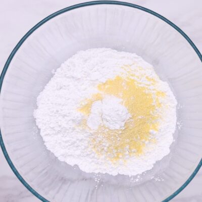In a large bowl, combine baking powder