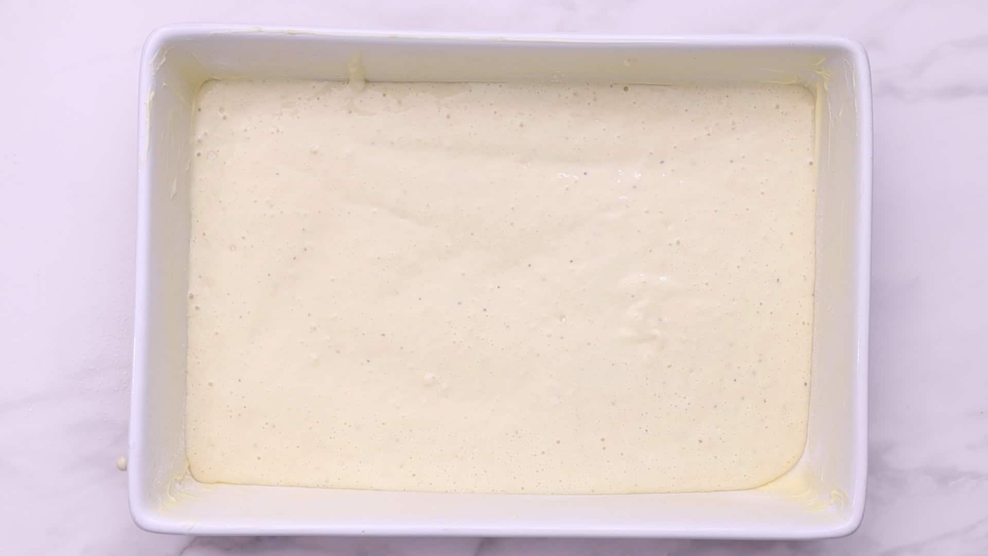 Layering The batter