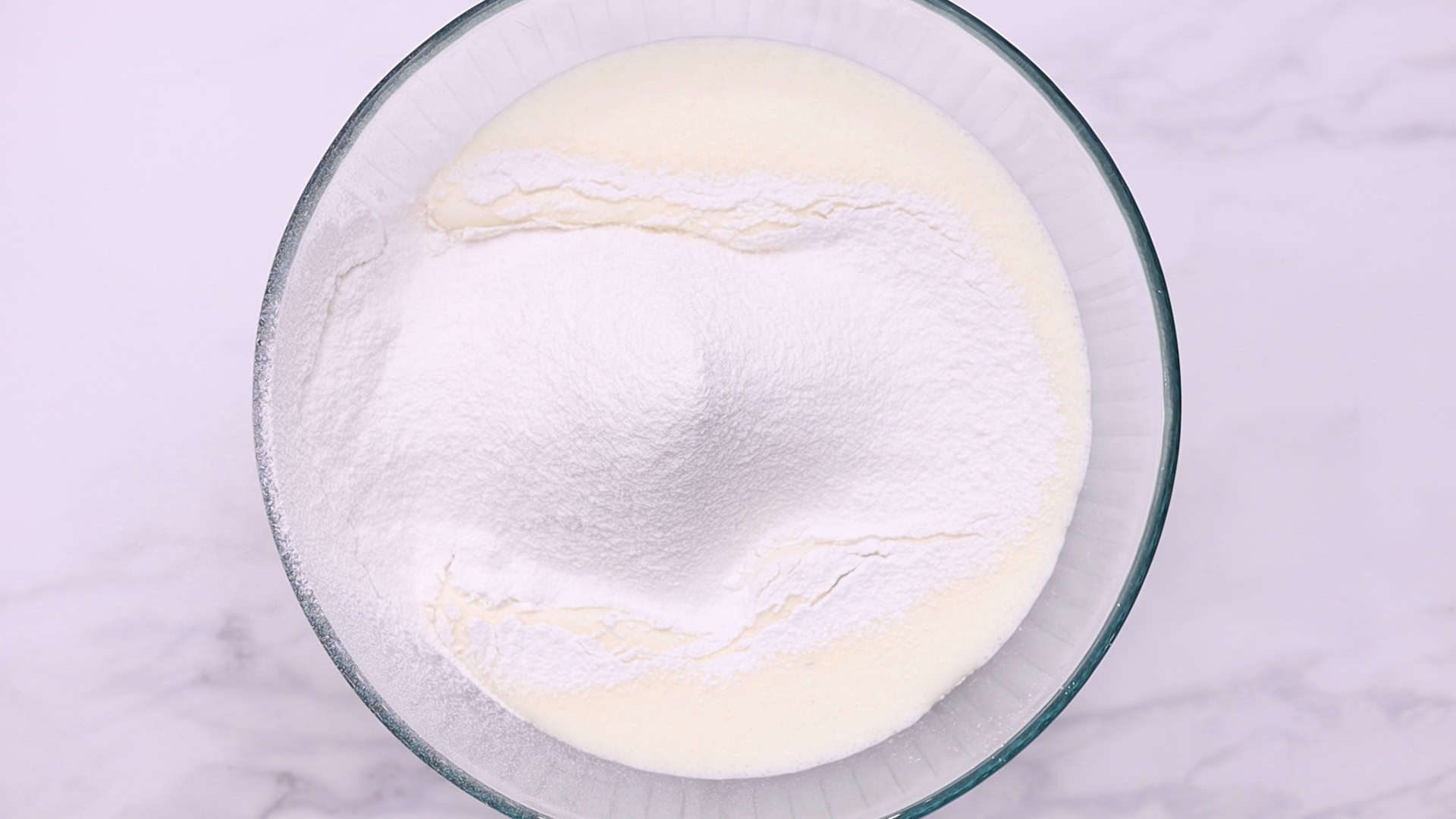 Mix flour and baking powder
