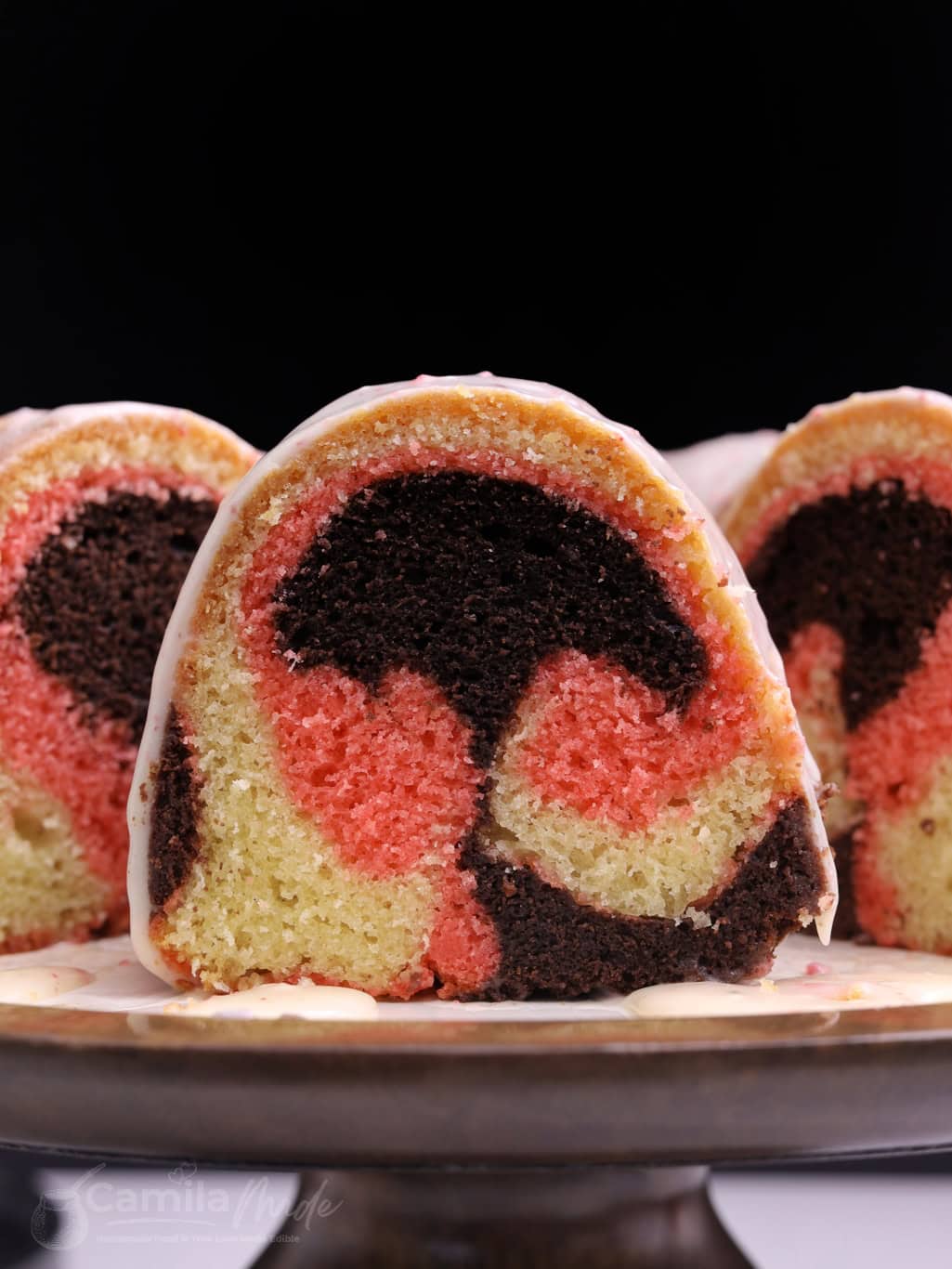 Neapolitan Marble Bundt Cake