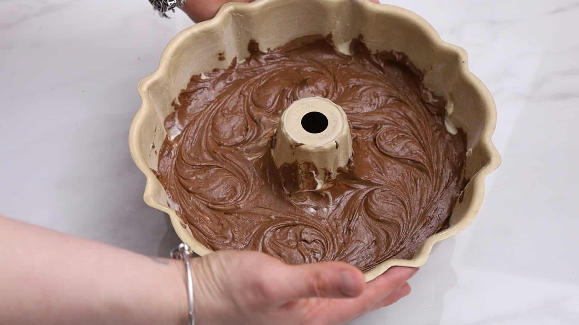 Swirl the batters gently