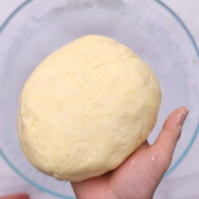 knead until dough is homogeneous.