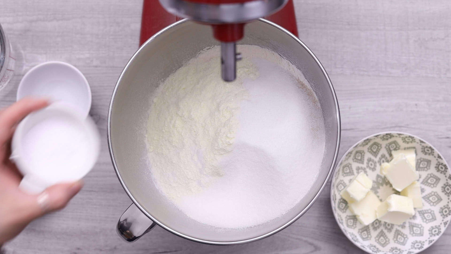 Homemade Burger Buns (Pan de Hamburguesa) 13 Combine dry ingredients in a stand mixer