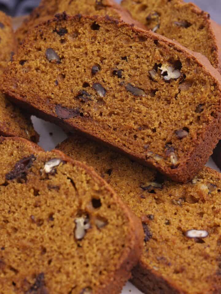 Pumpkin Bread with Chocolate Chips (No Mixer!)