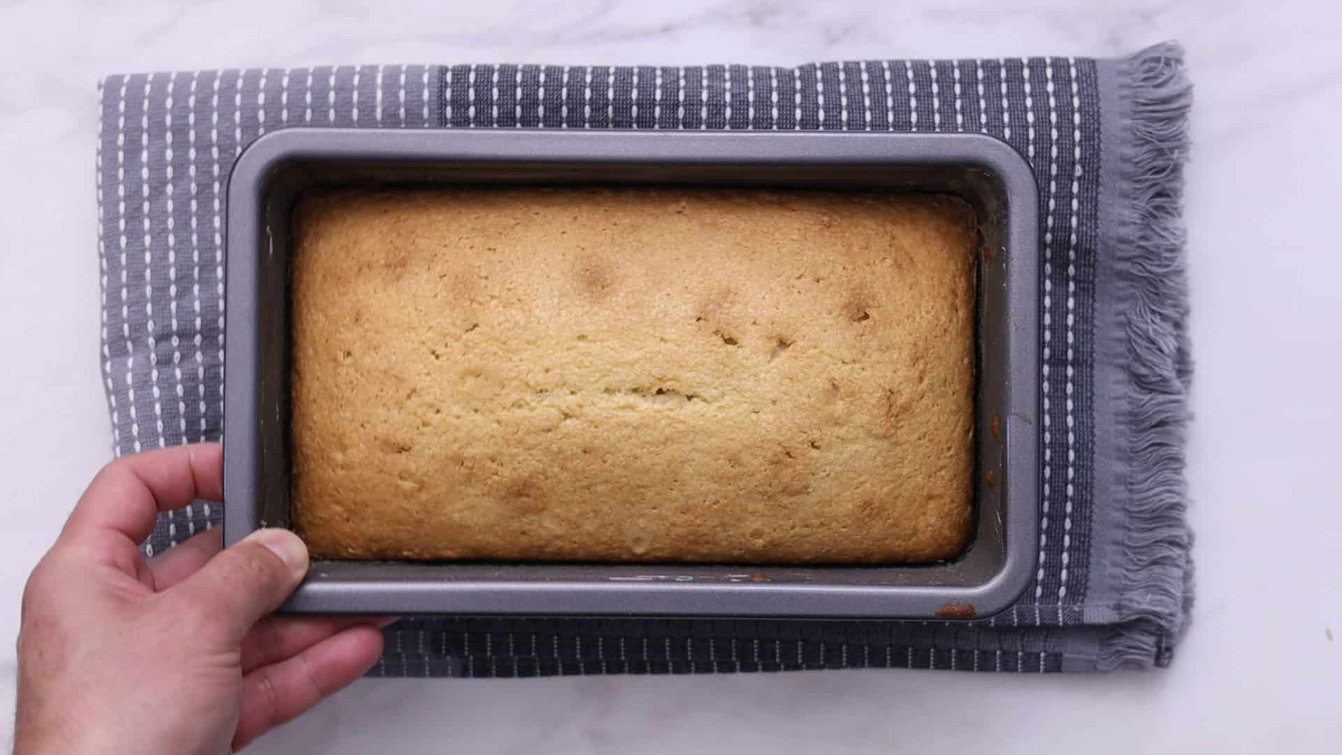 Bake 50-60 minutes until golden, and a tester comes out clean. Cool in pan for 10 minutes, then turn onto a rack to cool completely.