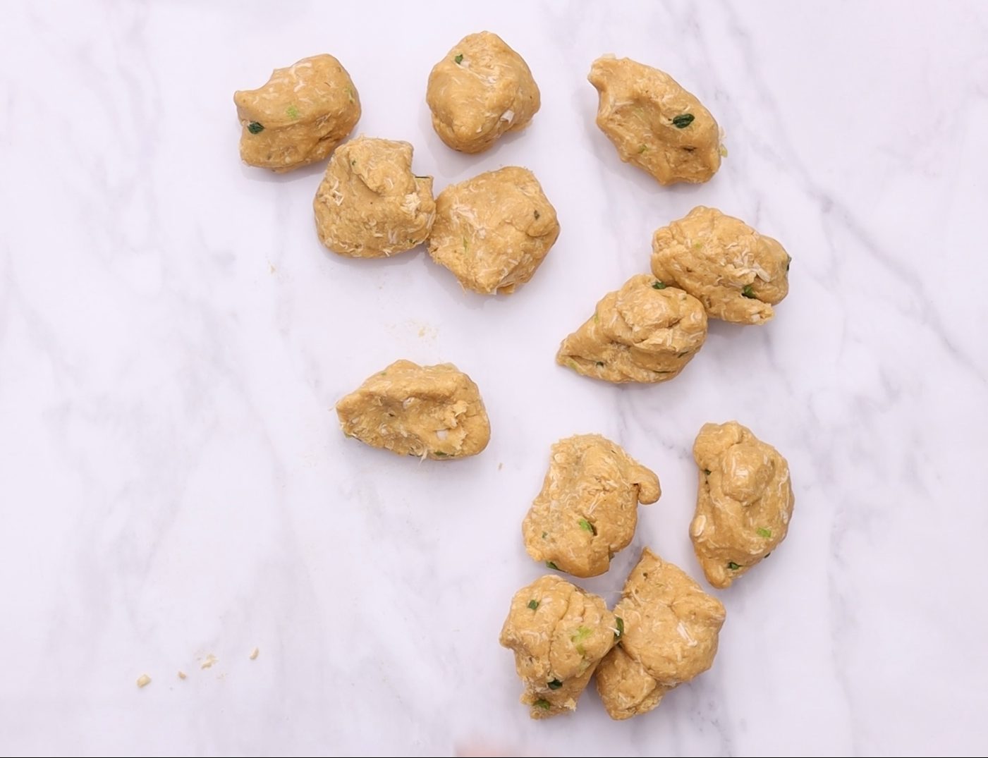 Divide dough into 12 pieces;