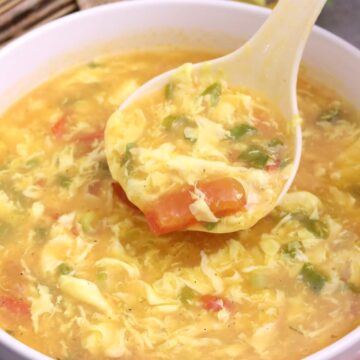 Tomato Egg Drop Soup recipe