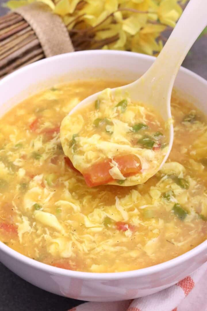 Tomato Egg Drop Soup recipe