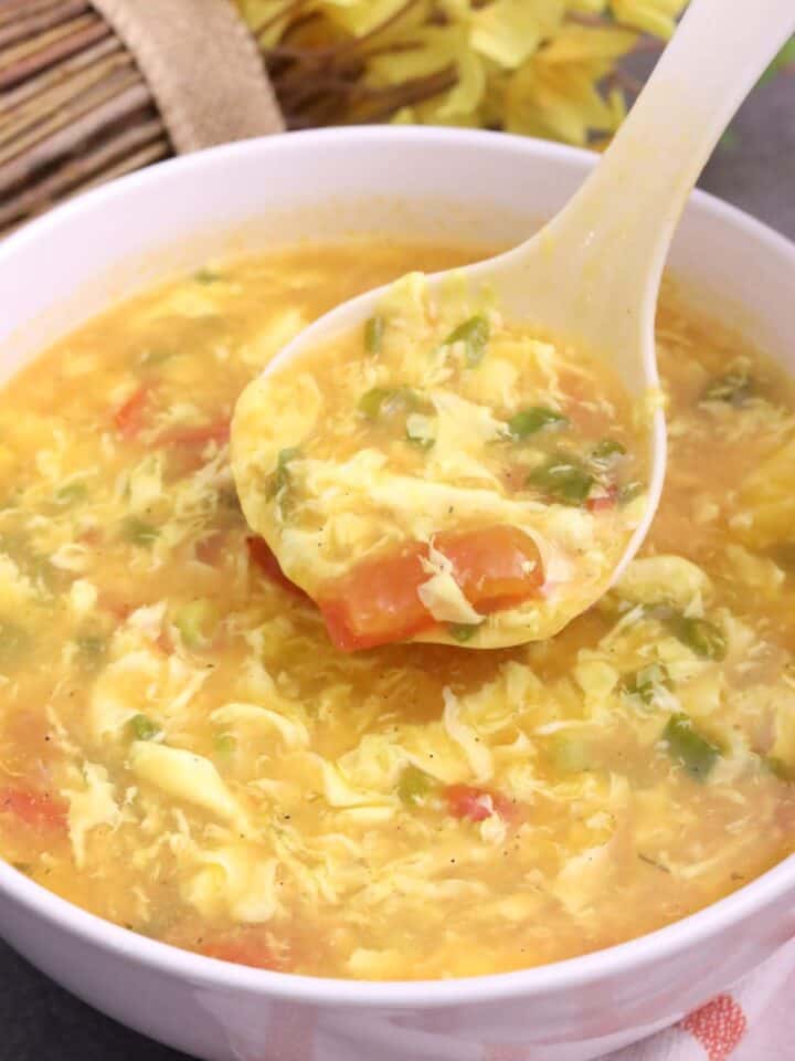 Tomato Egg Drop Soup recipe