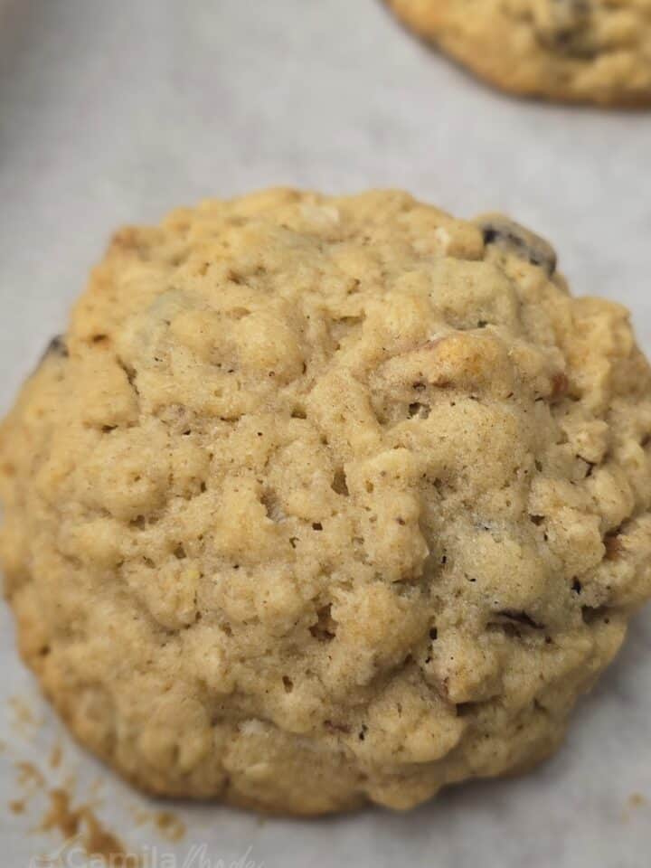 Giant Oatmeal Raisin Cookies with Pecans