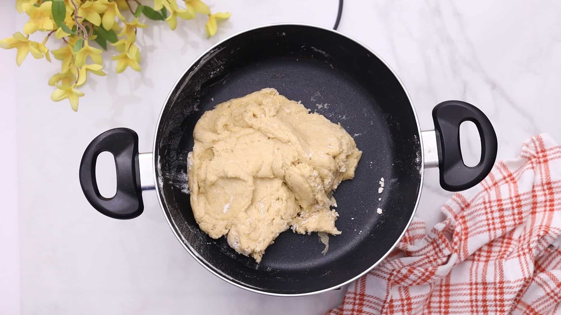 Knead until smooth, then cool.