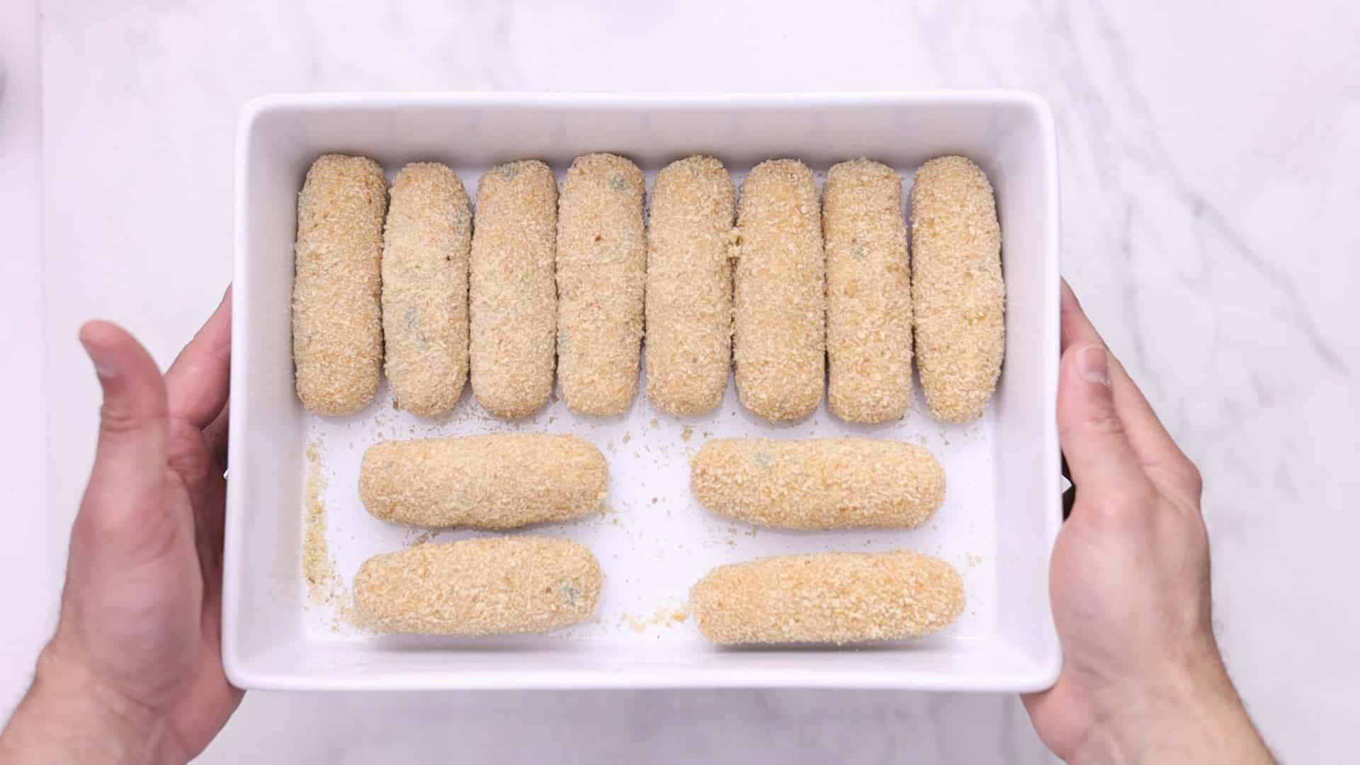 coat with breadcrumbs.