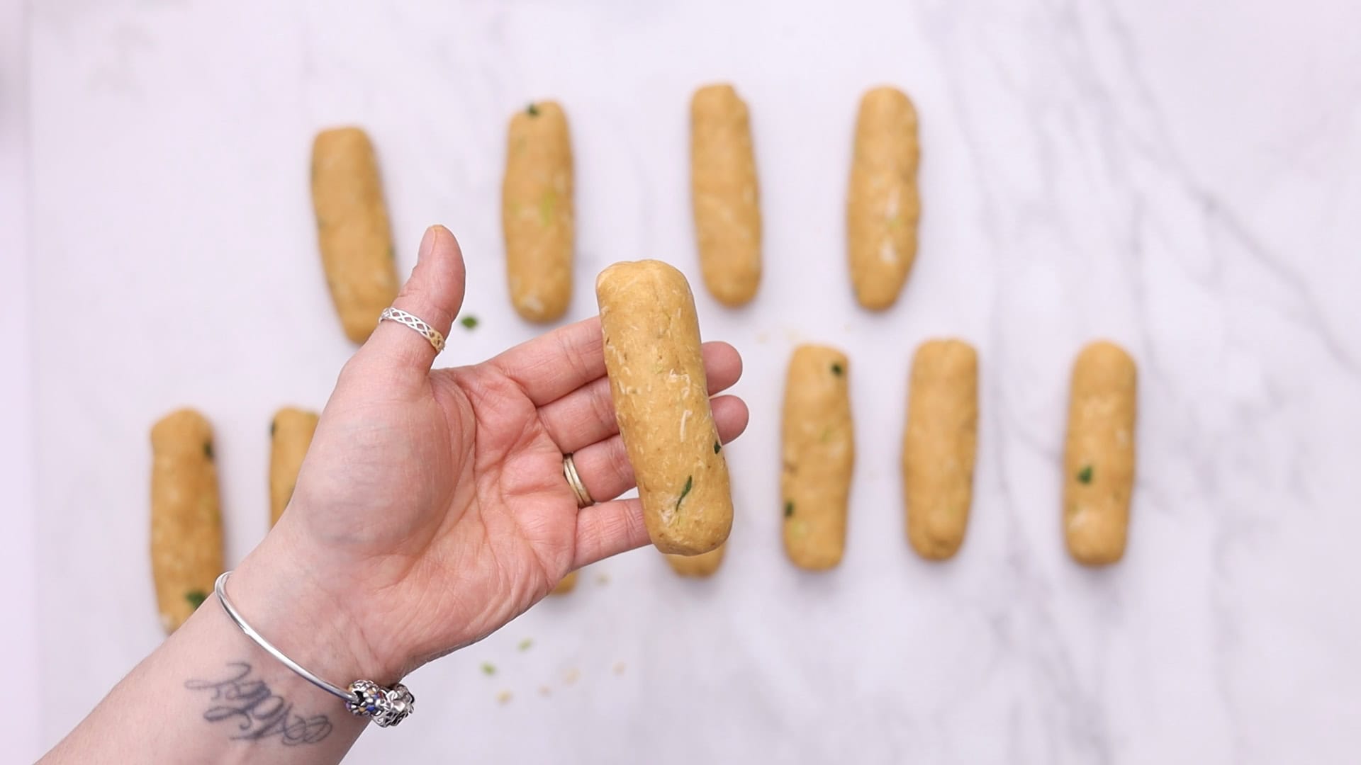 roll into cylinders.