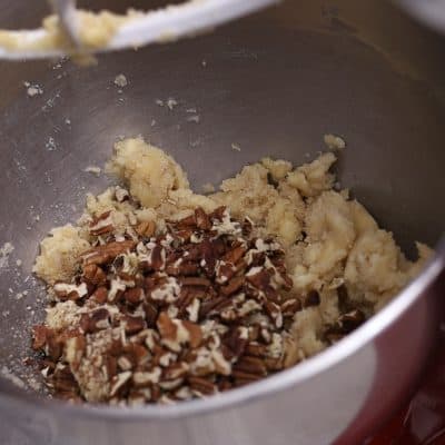 stir in toasted pecans.