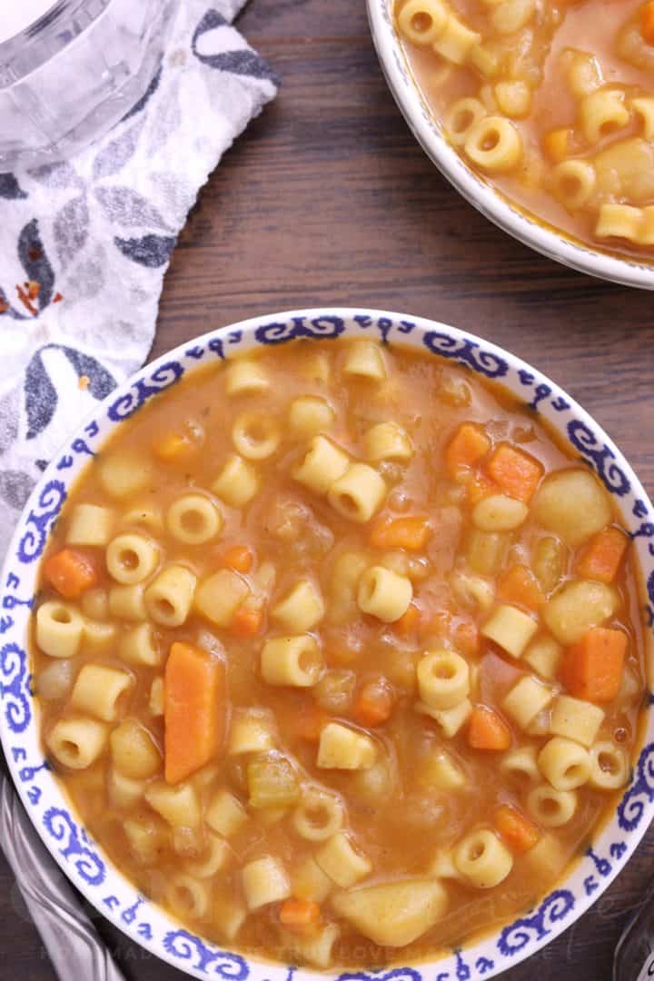 Pasta and potato soup