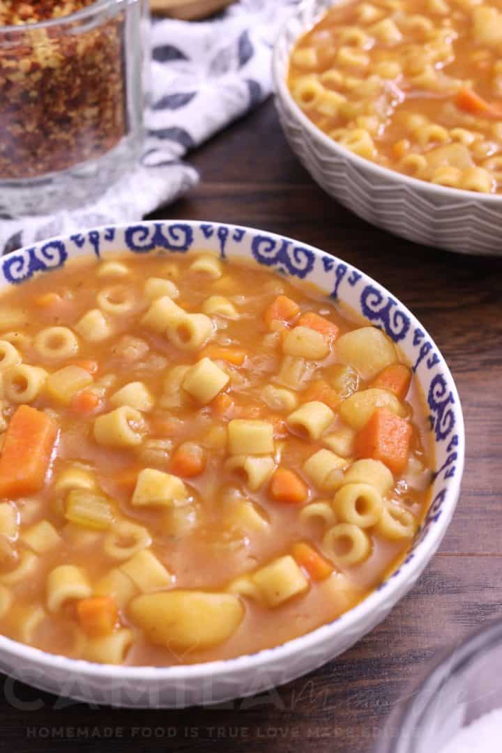 Potato and Pasta Soup