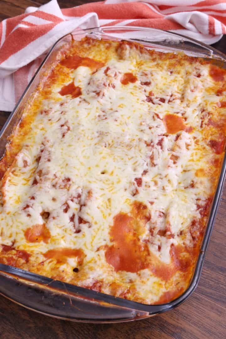 Cheesy Stuffed Shells in a Pan