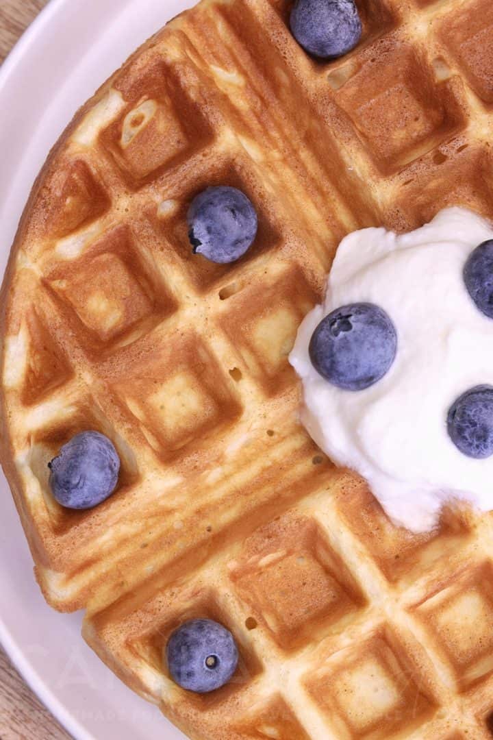 Arroz Verde 11 Gofres (Yeasted Waffle)