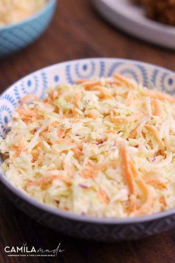 Coleslaw in a bowl