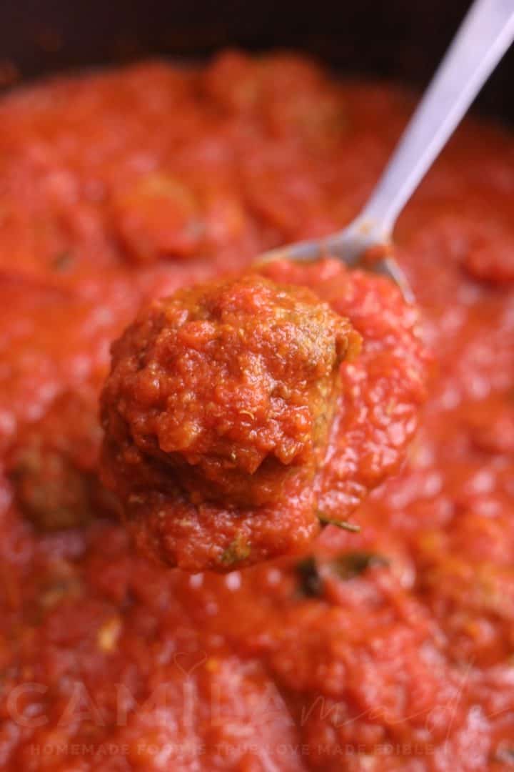 Albóndigas de carne picada y salchicha italiana