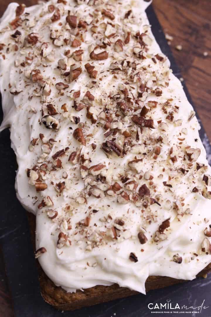 Budín de Zanahoria 11 Budín de Zanahoria with Cream Cheese