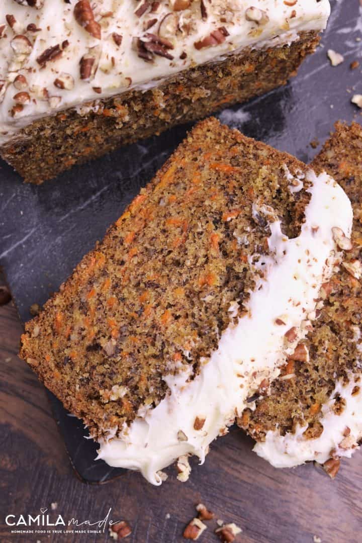 Budín de Zanahoria 9 Slices of Budín de Zanahoria