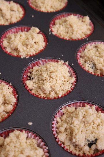 Streusel Topping on muffins