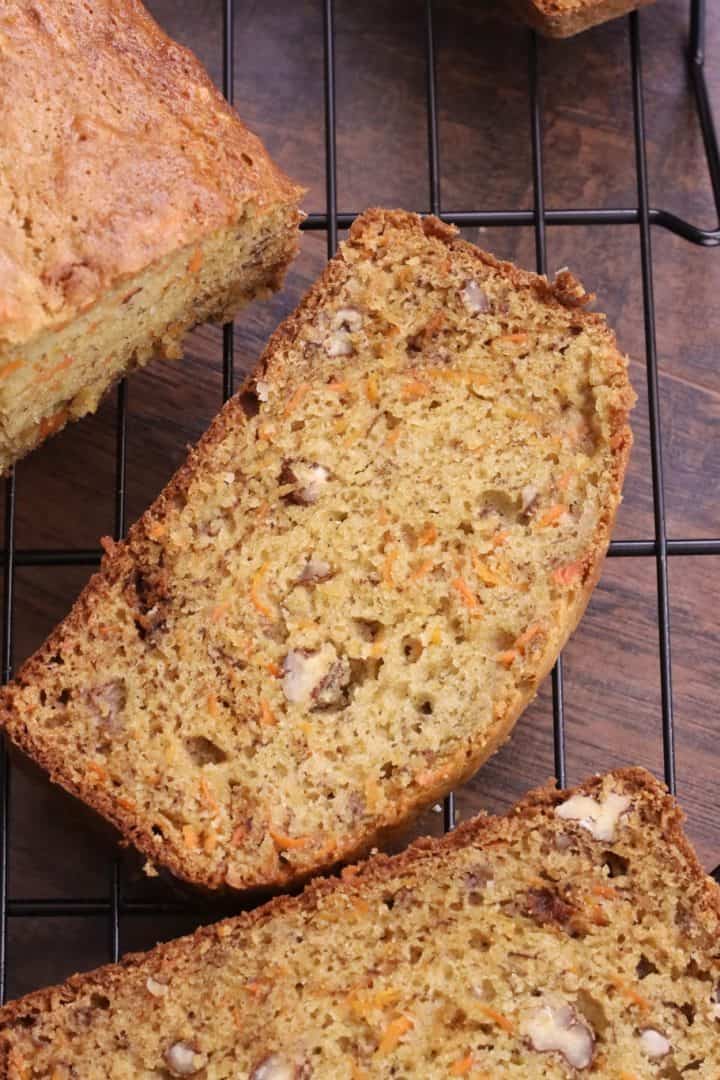 Close up of Carrot Banana Cake