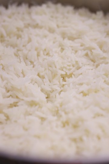 Close up of Arroz Blanco