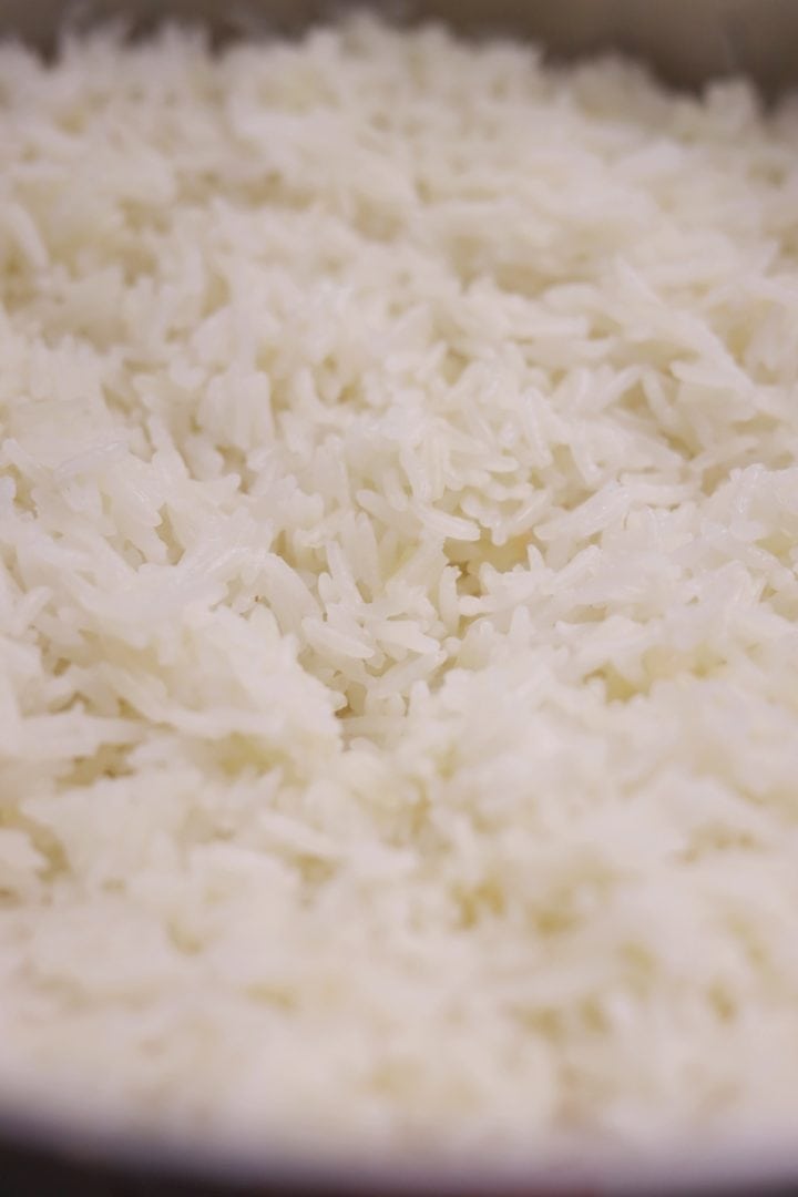 Close up of Arroz Blanco