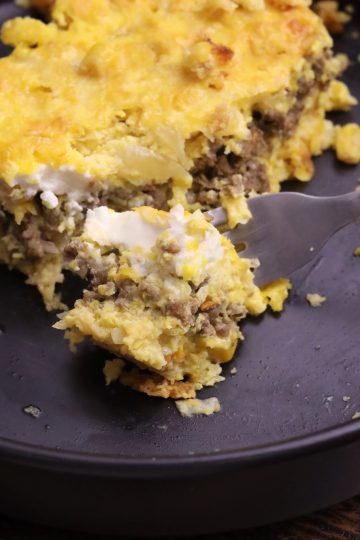 Chipa Guazu Soo in a plate