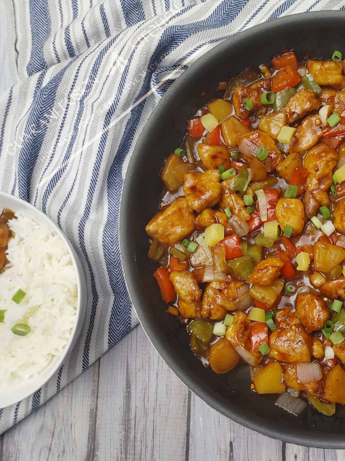 Easy Sweet and Sour Chicken "No Deep-Frying Required"