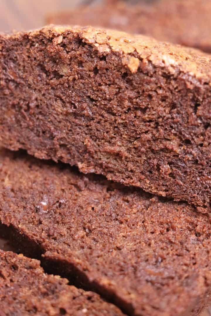 Pan de Plátano y Chocolate close up