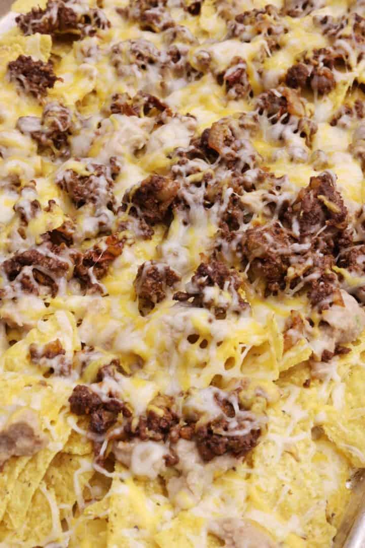 Nachos de Carne Molida con queso