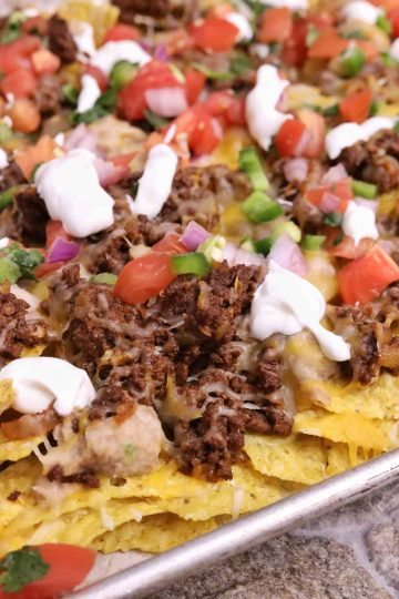 Nachos de Carne Molida en asadera 1