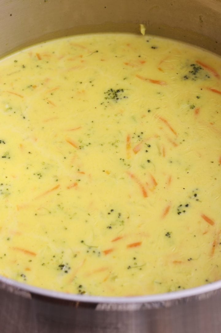 Sopa de Brocoli in the pot