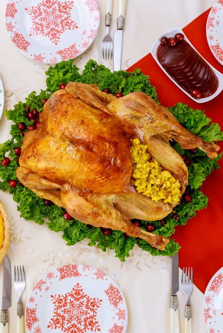 Pavo Relleno al Horno 12 Pavo Relleno al Horno in a place ,Top,View.