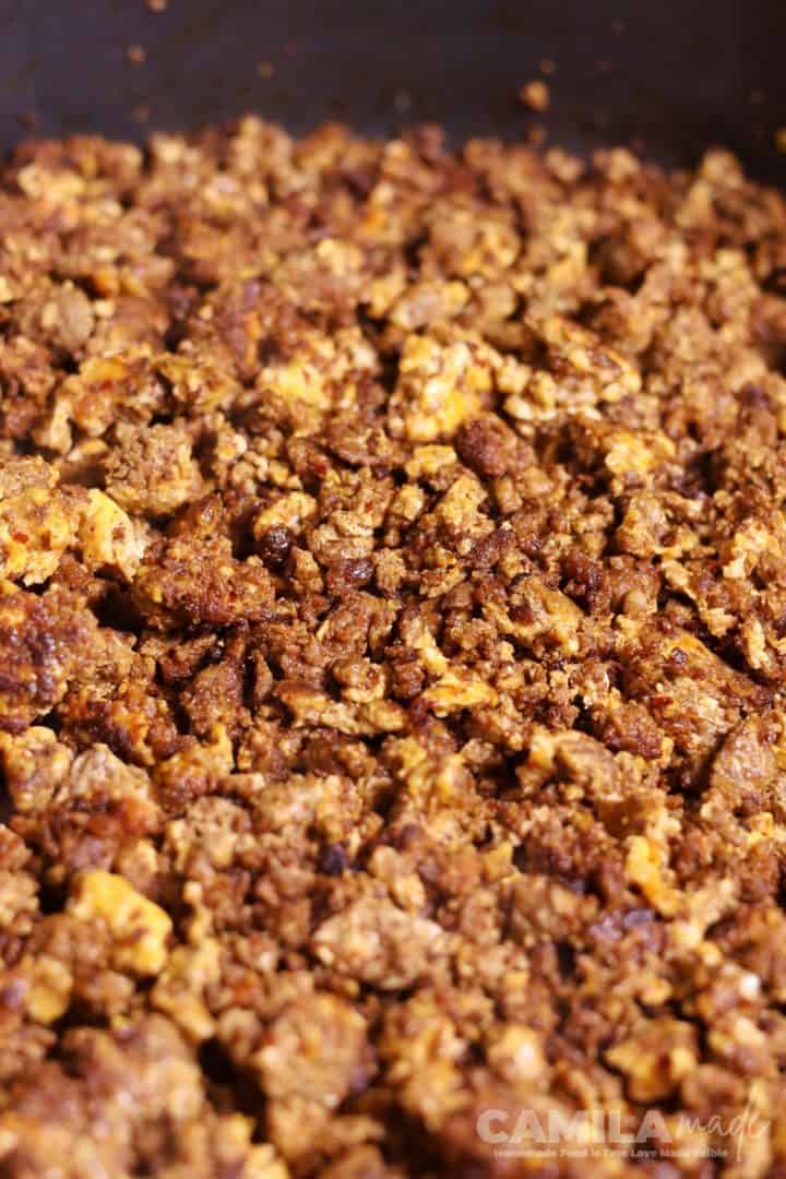 Homemade Huevo con Chorizo
