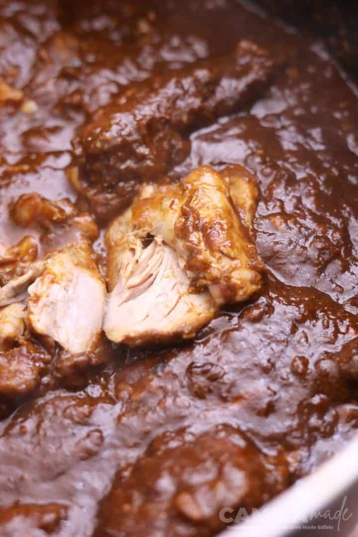 Relleno de Pollo con Chile Rojo