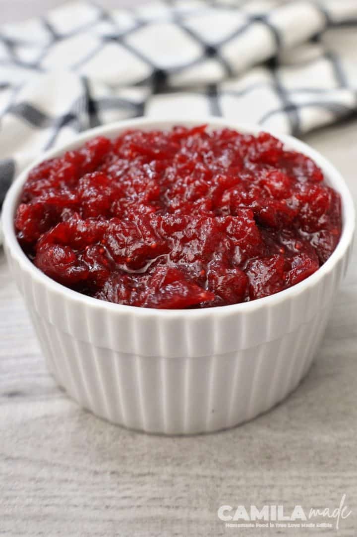 Salsa de Arándanos con naranja