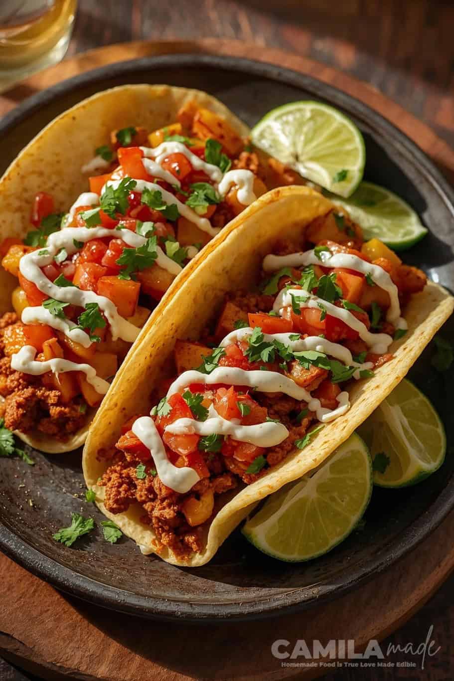 Tacos de Chorizo con Papa 9 Tacos de Chorizo con Papa son tacos mexicanos